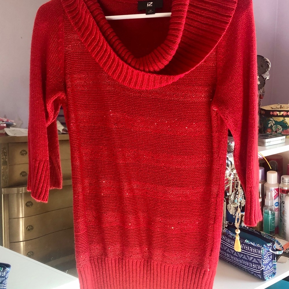 IZ Bauer red sweater